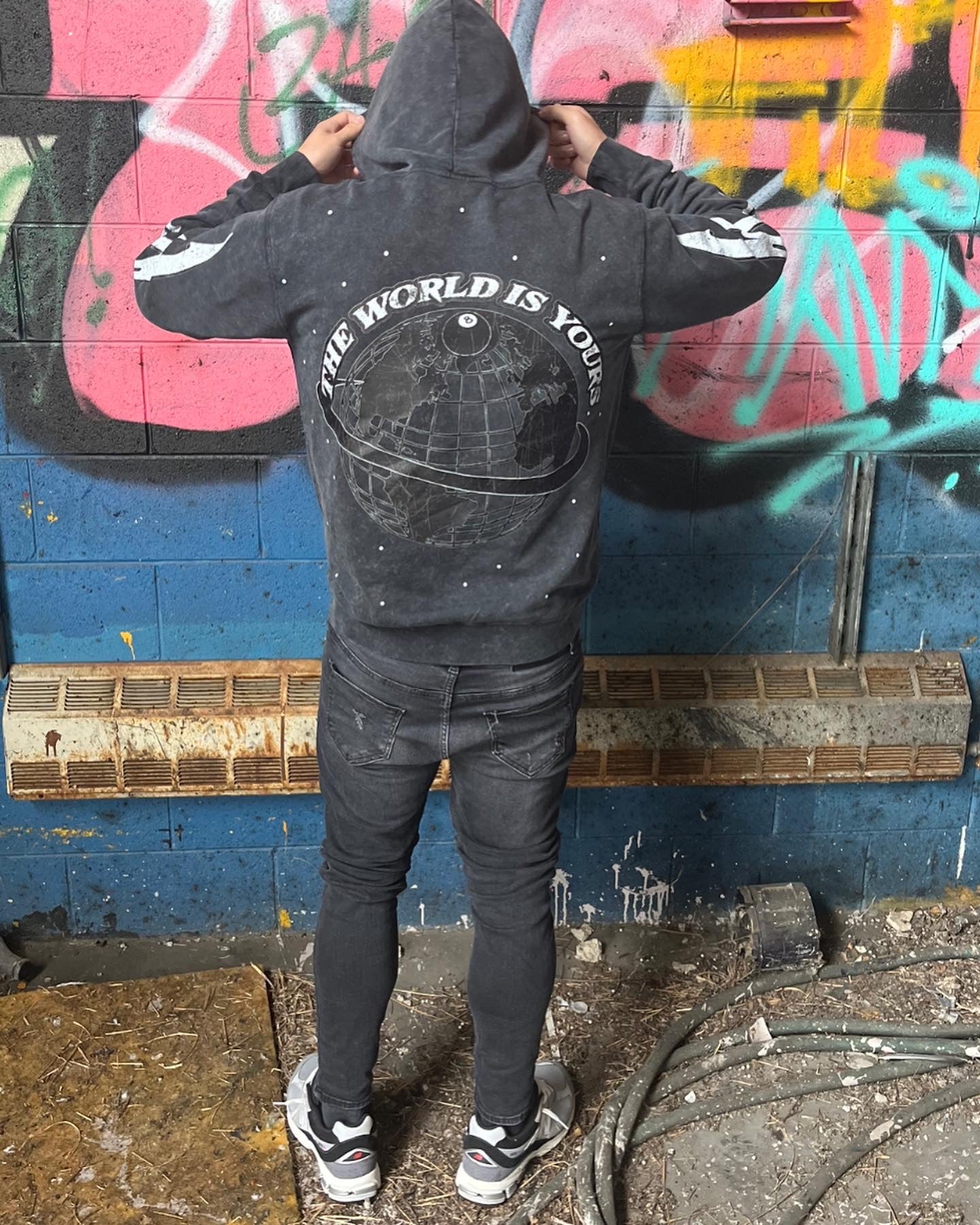 Prodigy "The World Is Yours" Acid Washed Hoodie